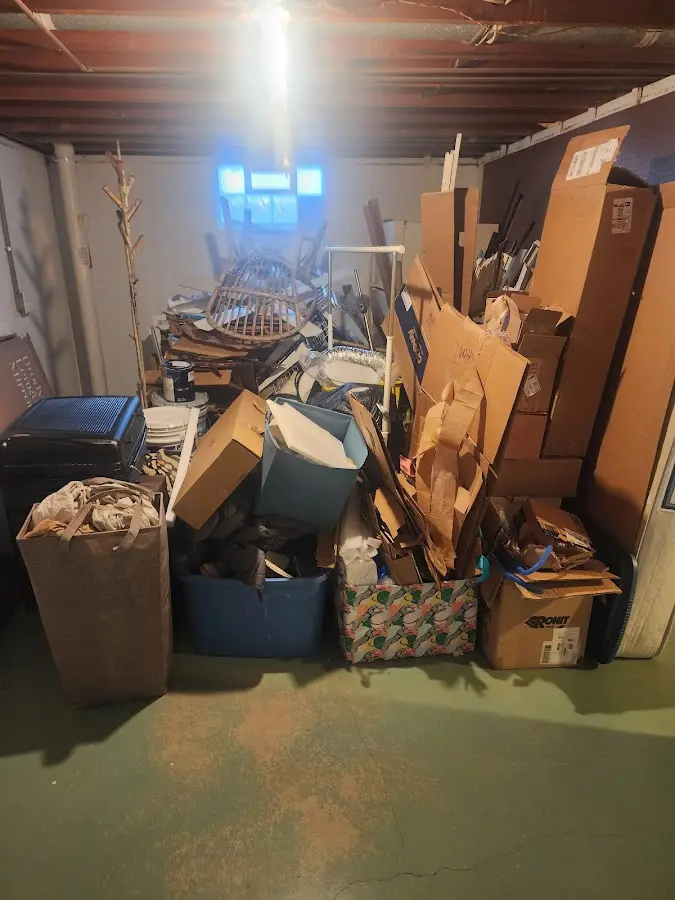 Roll-off dumpster container at job site for 20 Yard Dumpster Rental in Alsace